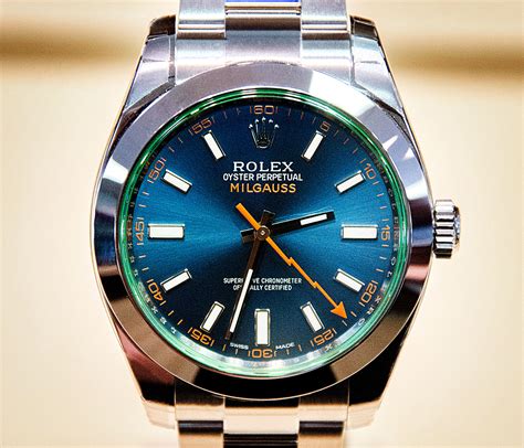 rolex milgaus z blue|rolex milgauss z watch review.